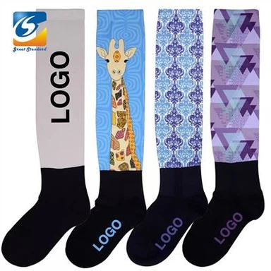 Модні сублімаційні шкарпетки для верхової їзди